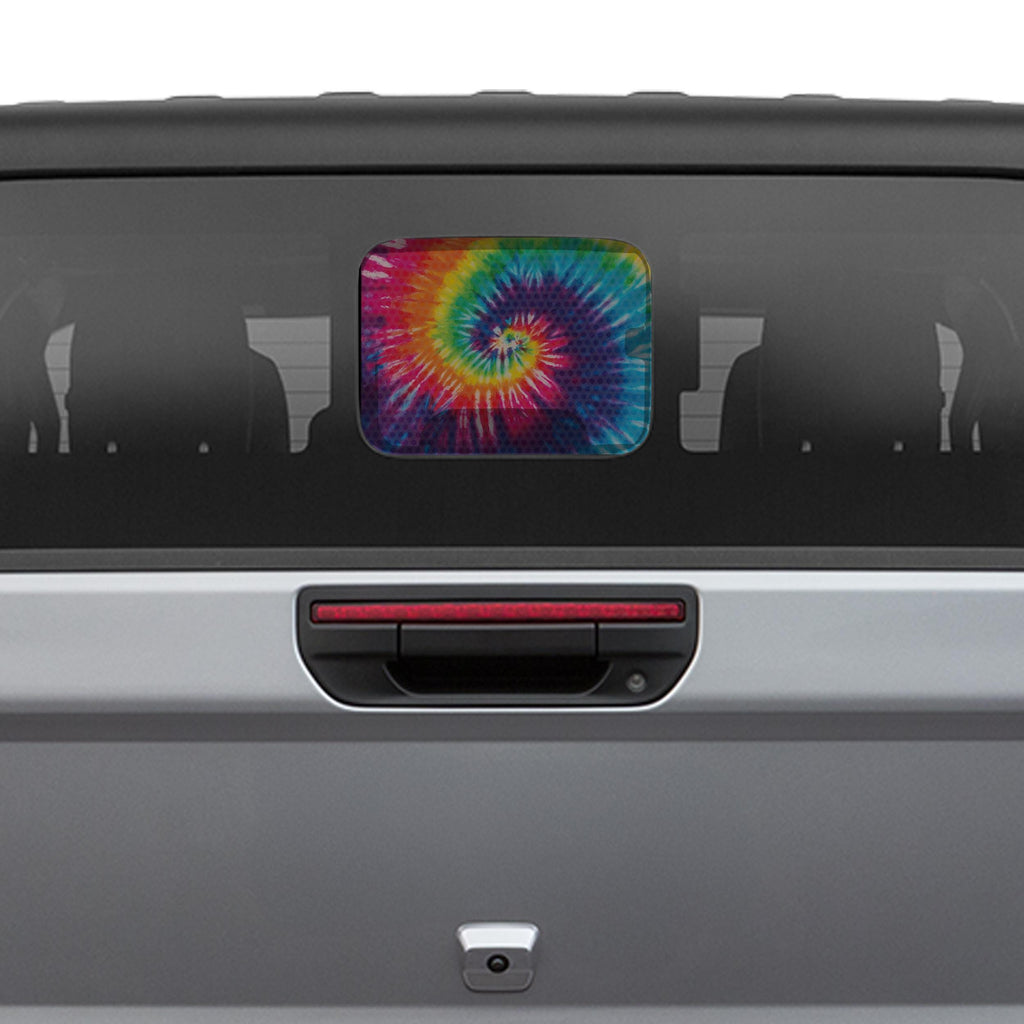 Tye DIe Rear Sliding Window Printed See Through Decal Fits Jeep Gladiator (2020-2025)