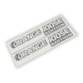 Orange Joose Edition Vinyl Side Hood Decal Set Custom Design for Off-Road Vehicles Durable and Striking Graphics