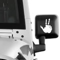 Two Finger Peace Hand Wave Side Mirror Decal Set of 2 Vinyl Sticker Fits Jeep Wrangler Gladiator Off-Road Driver Wave Decal