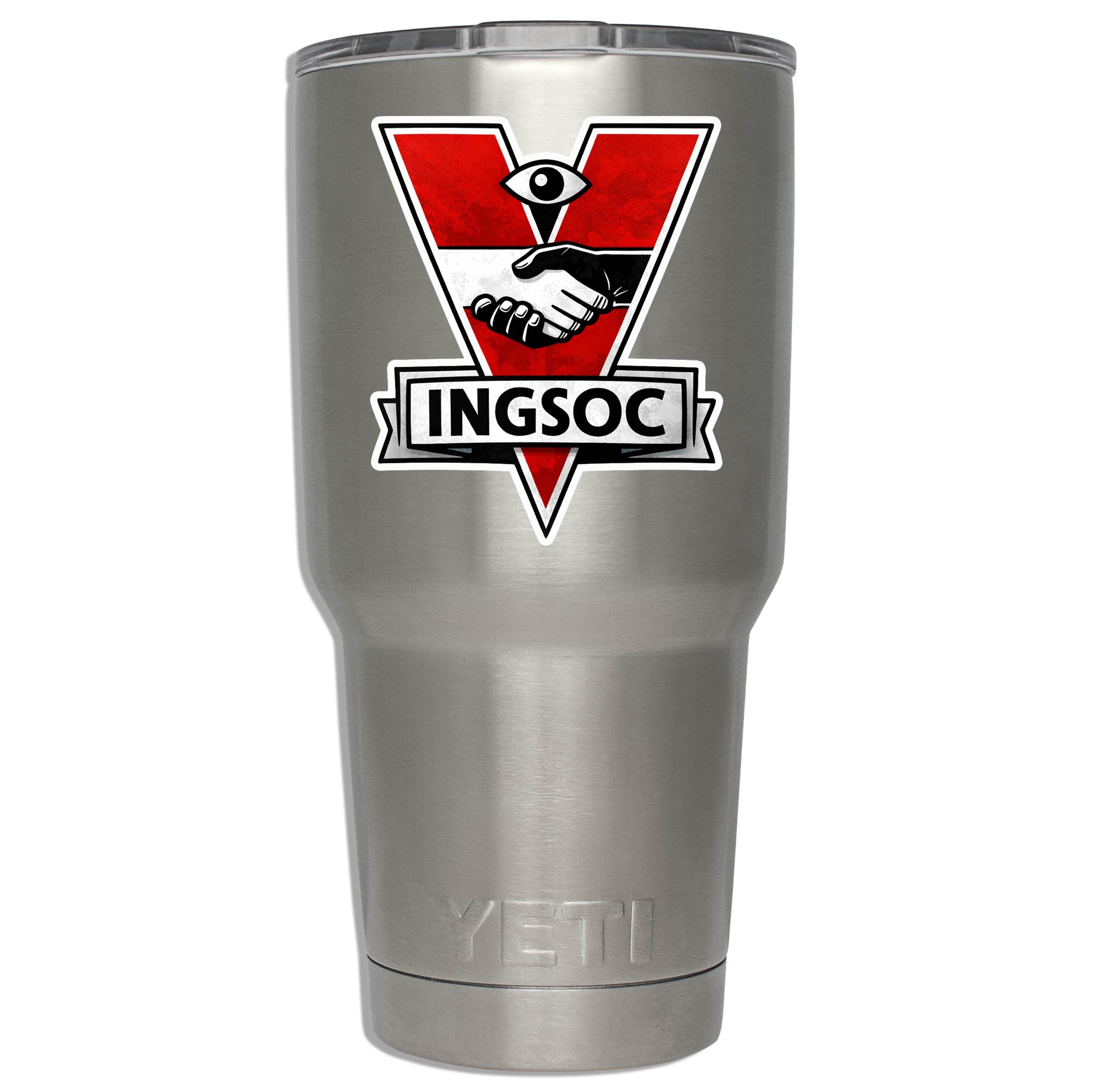 Orwell 1984 Ingsoc Vinyl Decal Funny Political Sticker Dystopian Bumper Decal Free Speech Anti Tyranny Orwellian Gift