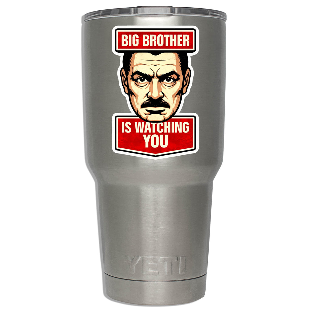 Orwell Big Brother is Watching You Vinyl Decal Funny Political Sticker Dystopian Bumper Decal Free Speech Anti Tyranny Orwellian Gift