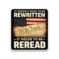 Reread the Constitution, We The People Vinyl Sticker