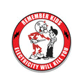 Remember Kids Electricity Will Kill Vintage Waterproof Vinyl Sticker Retro Logo Sticker Funny Adult Sticker Old School Sticker 70s Sticker