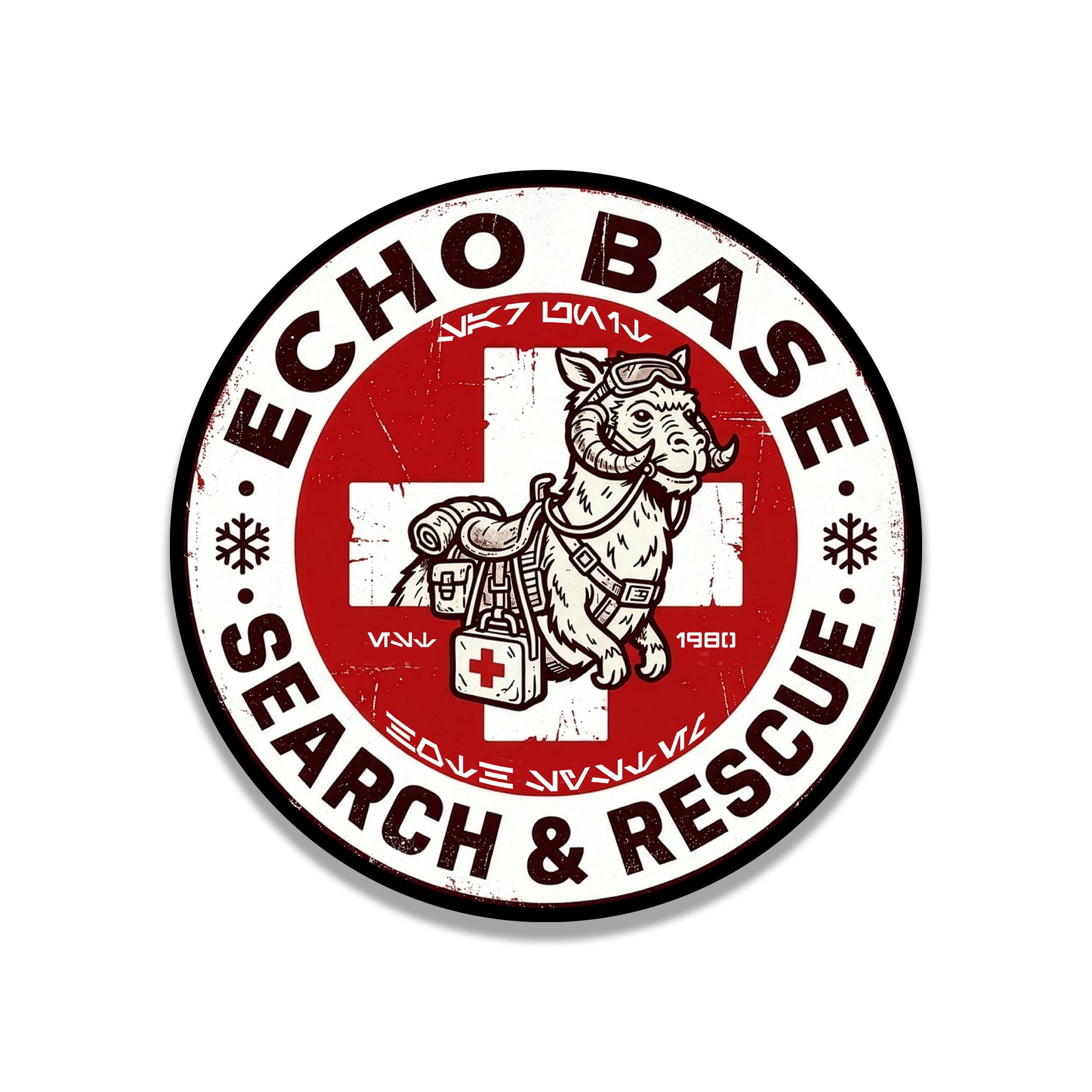 Echo Base Taun Taun Search & Rescue Unit Vinyl Sticker Waterproof Decal for Car Truck Laptop Toolbox Offroad Gift