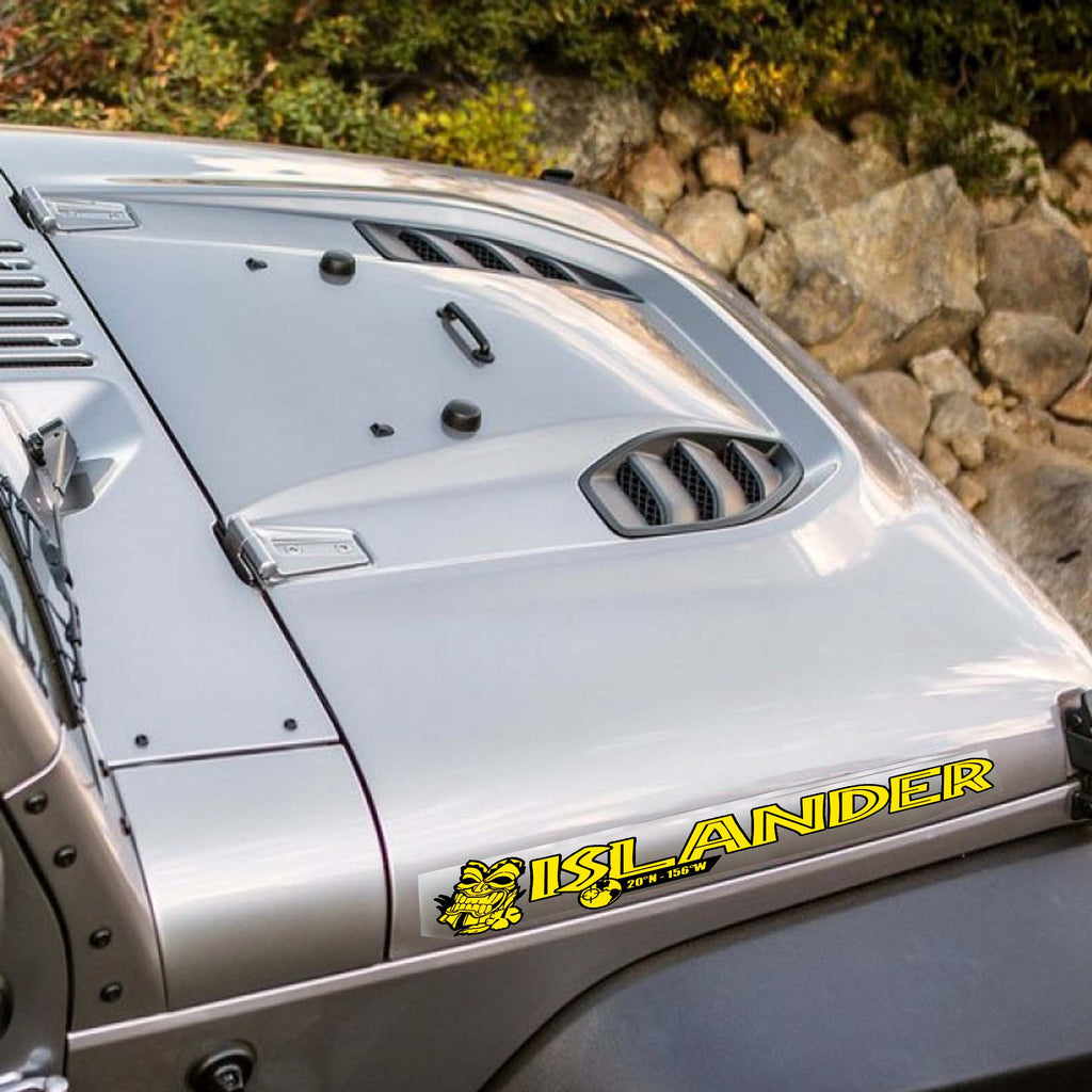 Tiki Islander Side Hood Vinyl Decal Set x2 (Pair)
