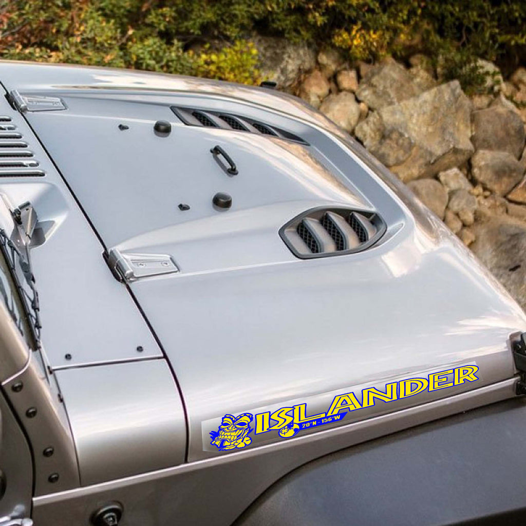 Tiki Islander Side Hood Vinyl Decal Set x2 (Pair)
