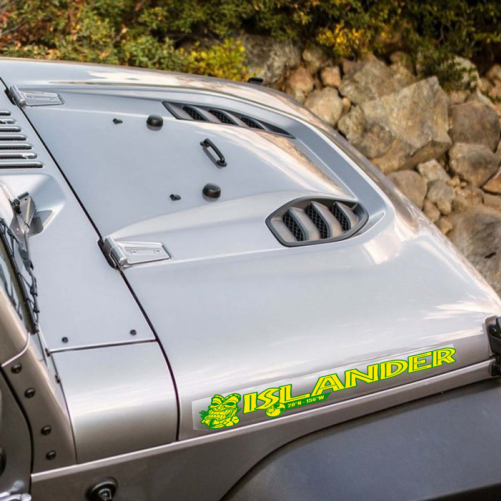 Tiki Islander Side Hood Vinyl Decal Set x2 (Pair)