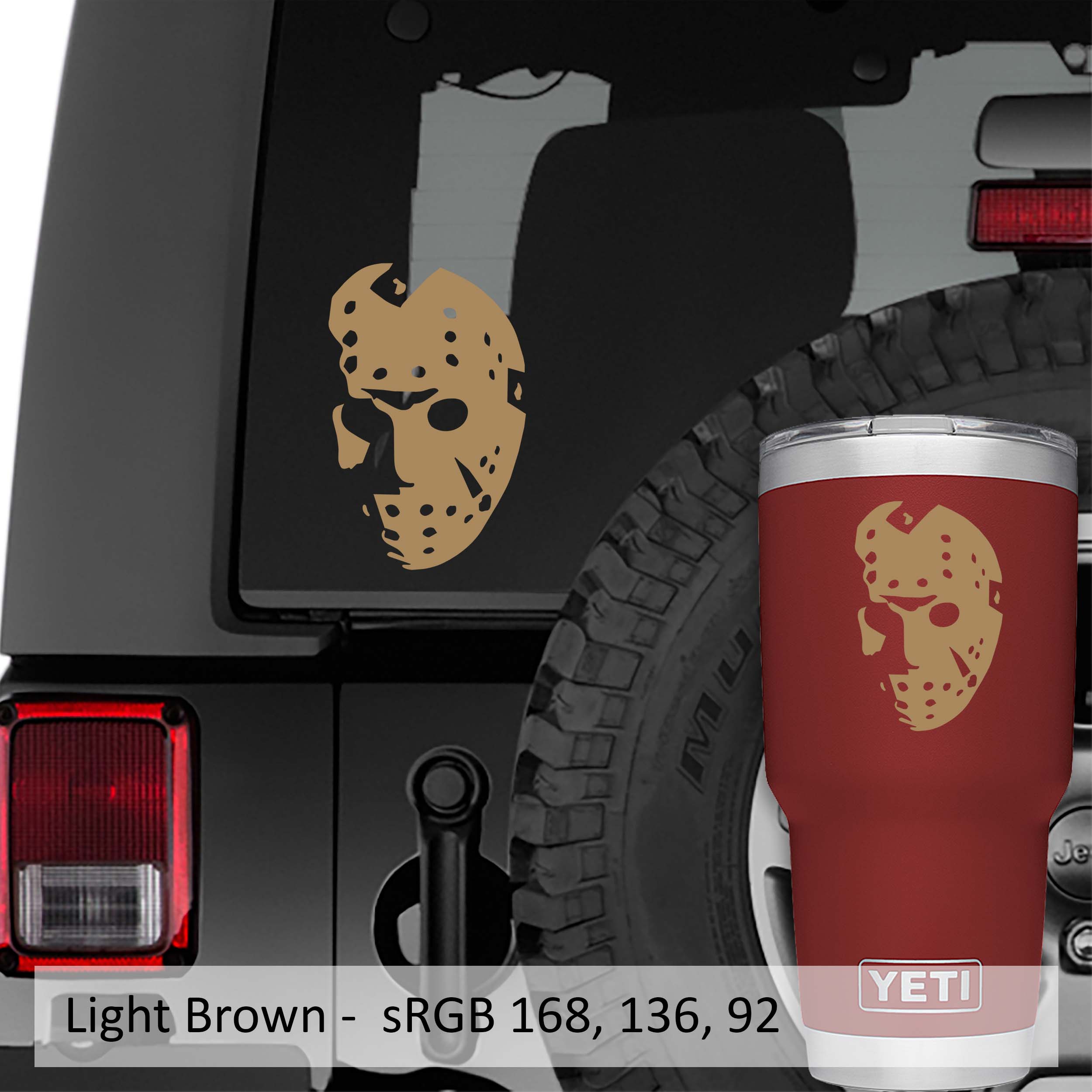 Friday the 13th Jason Vorhees Hockey Mask Vinyl Decal