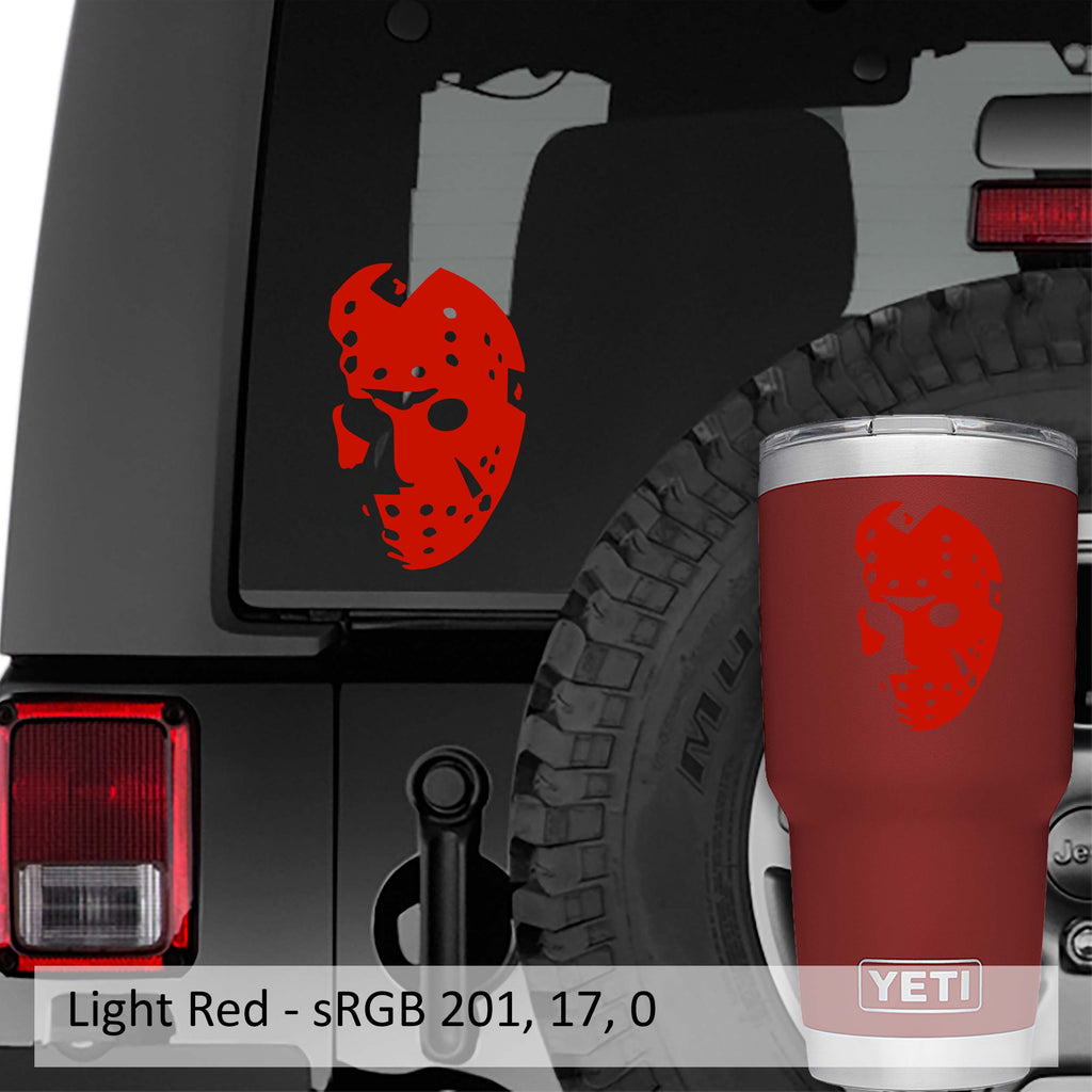 Friday the 13th Jason Vorhees Hockey Mask Vinyl Decal