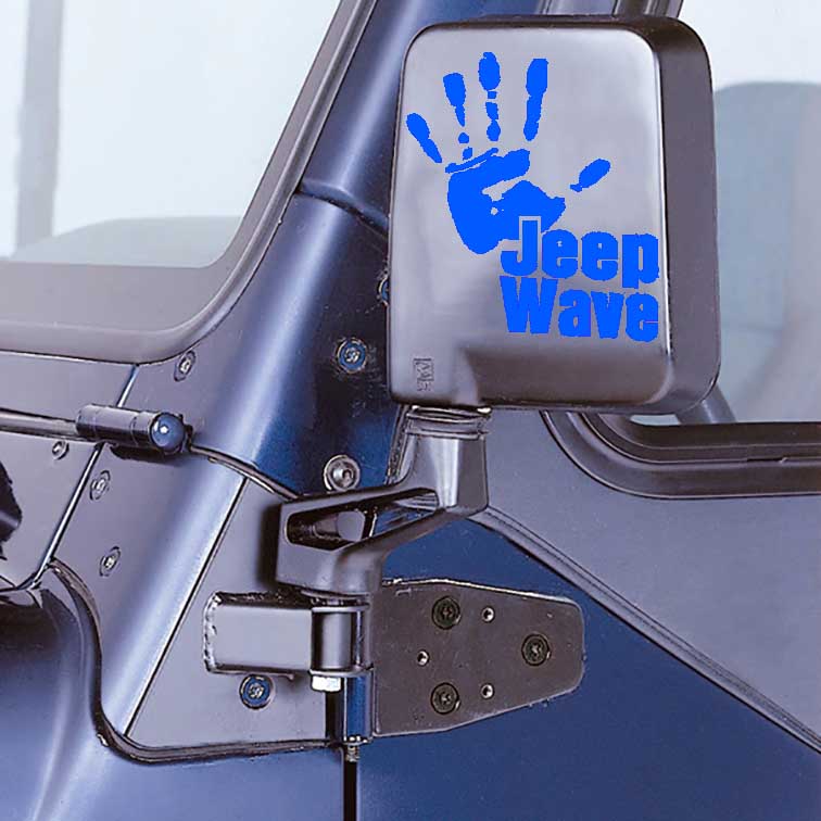 Jeep Wave Hand Vinyl Decal Sticker for Jeep Wrangler
