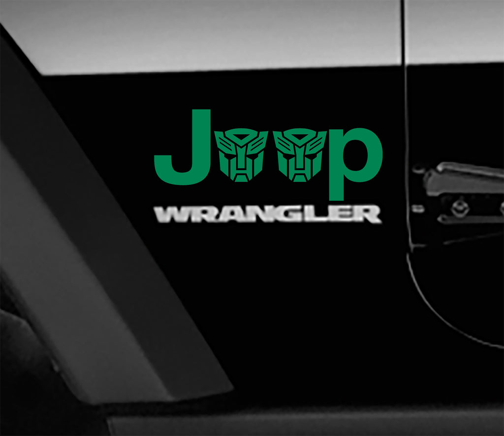 Jeep Wrangler Transformers Autobot Side Fender Vinyl Decals