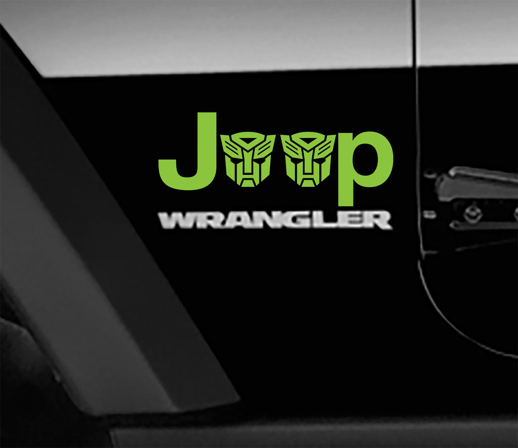 Jeep Wrangler Transformers Autobot Side Fender Vinyl Decals