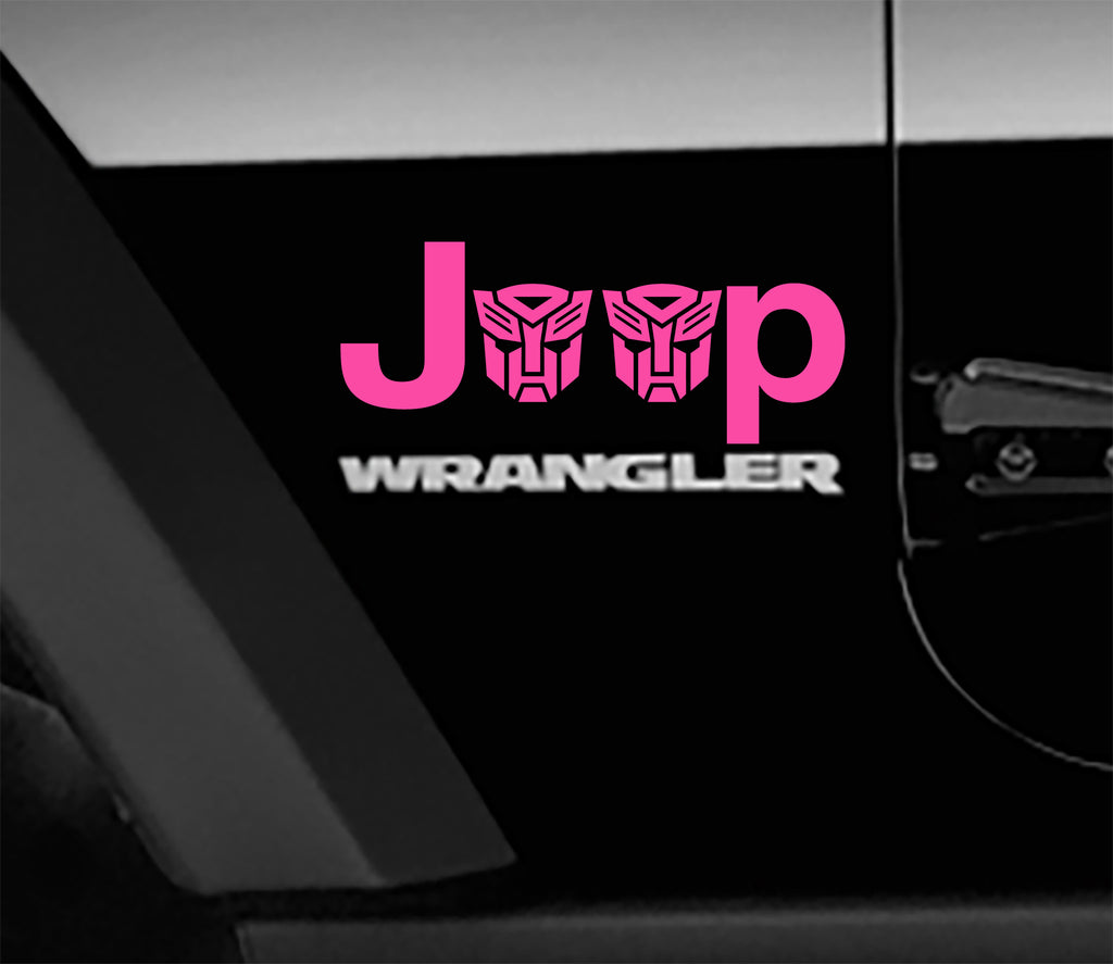 Jeep Wrangler Transformers Autobot Side Fender Vinyl Decals