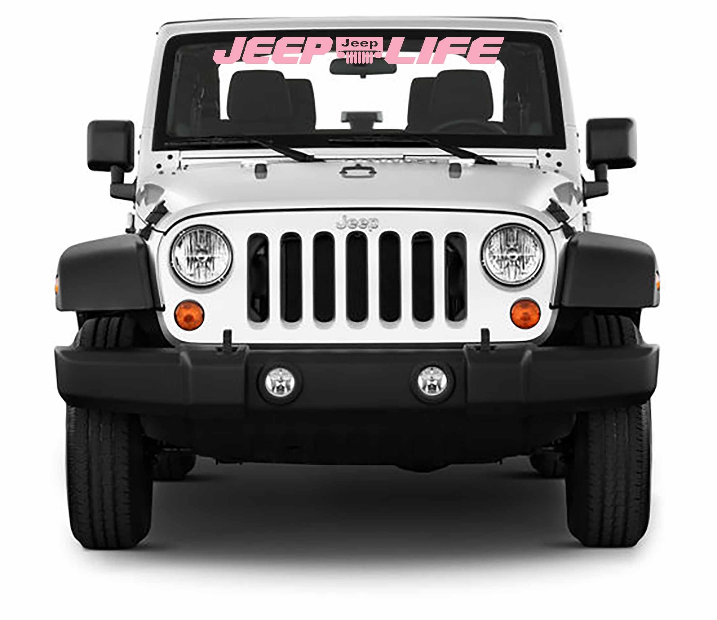 Jeep Life Windshield Banner Vinyl Decal