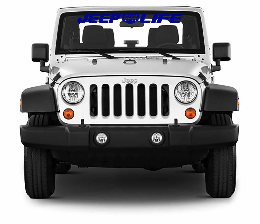 Jeep Life Windshield Banner Vinyl Decal