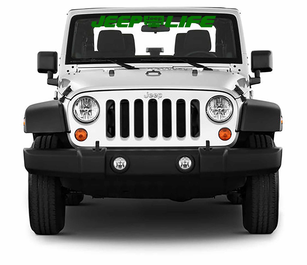 Jeep Life Windshield Banner Vinyl Decal