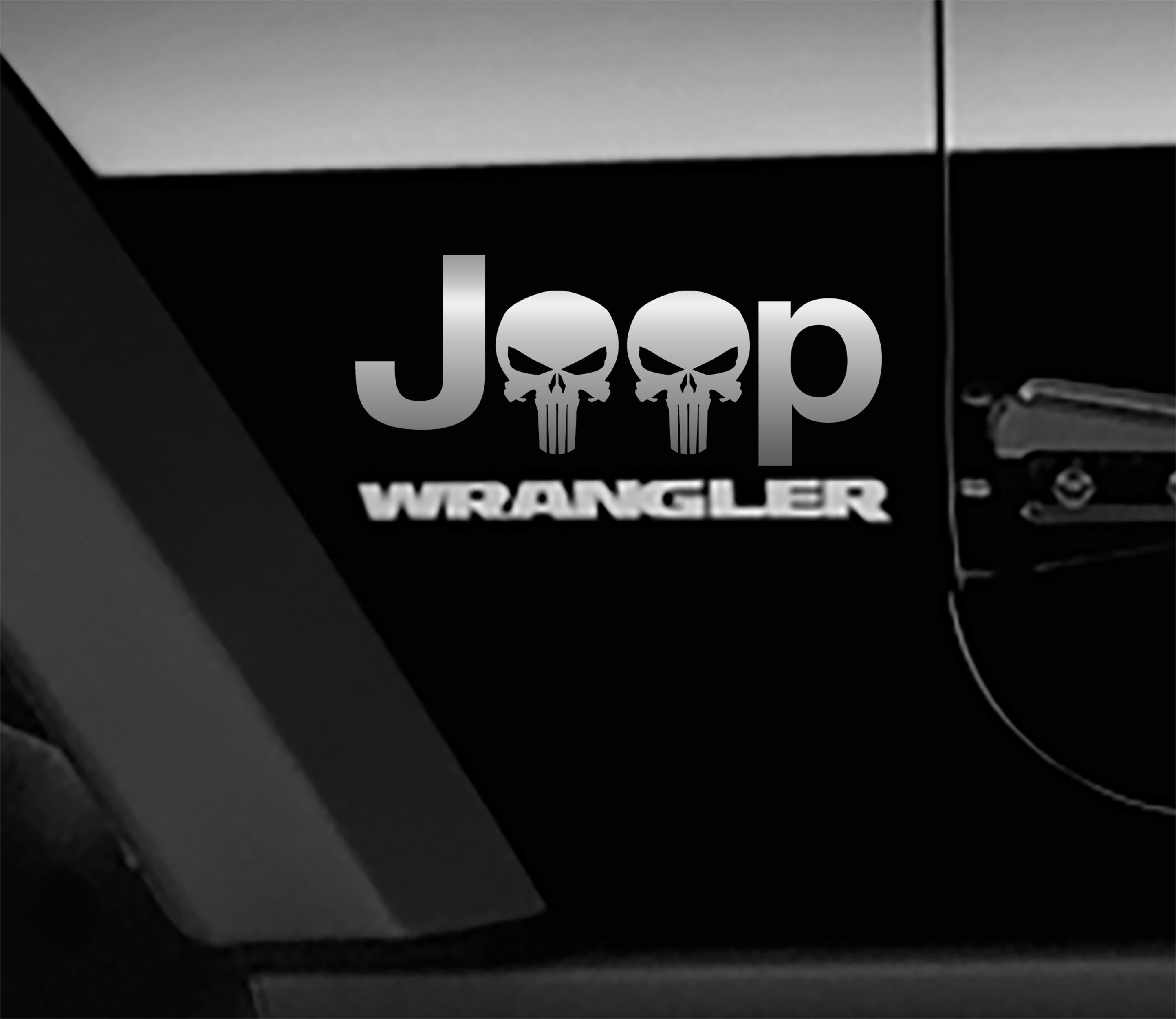 Jeep Wrangler Punisher Skulls Side Fender Vinyl Decals