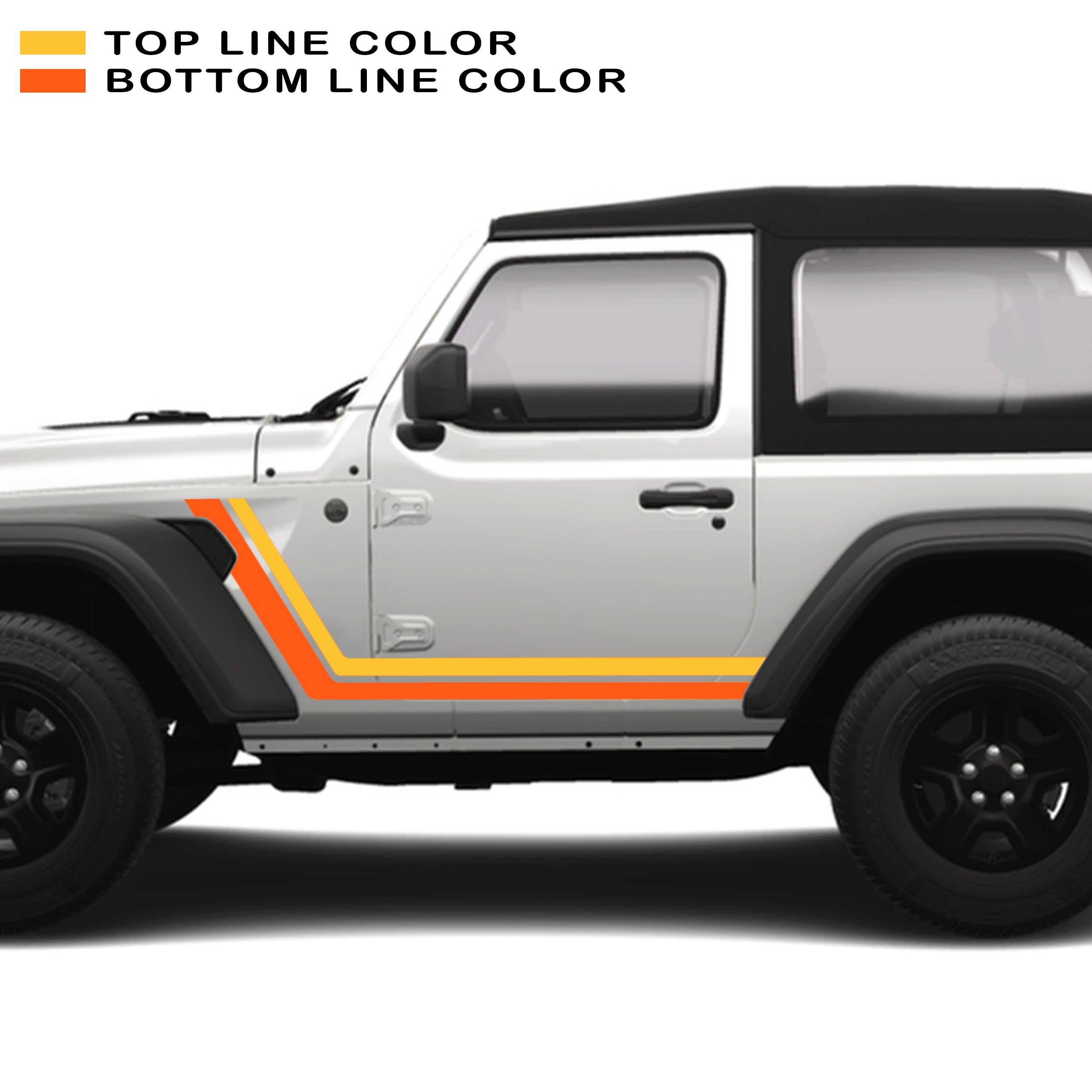 Retro Body Stripe Kit | Wrangler JL 2-Door 18+ | JDS