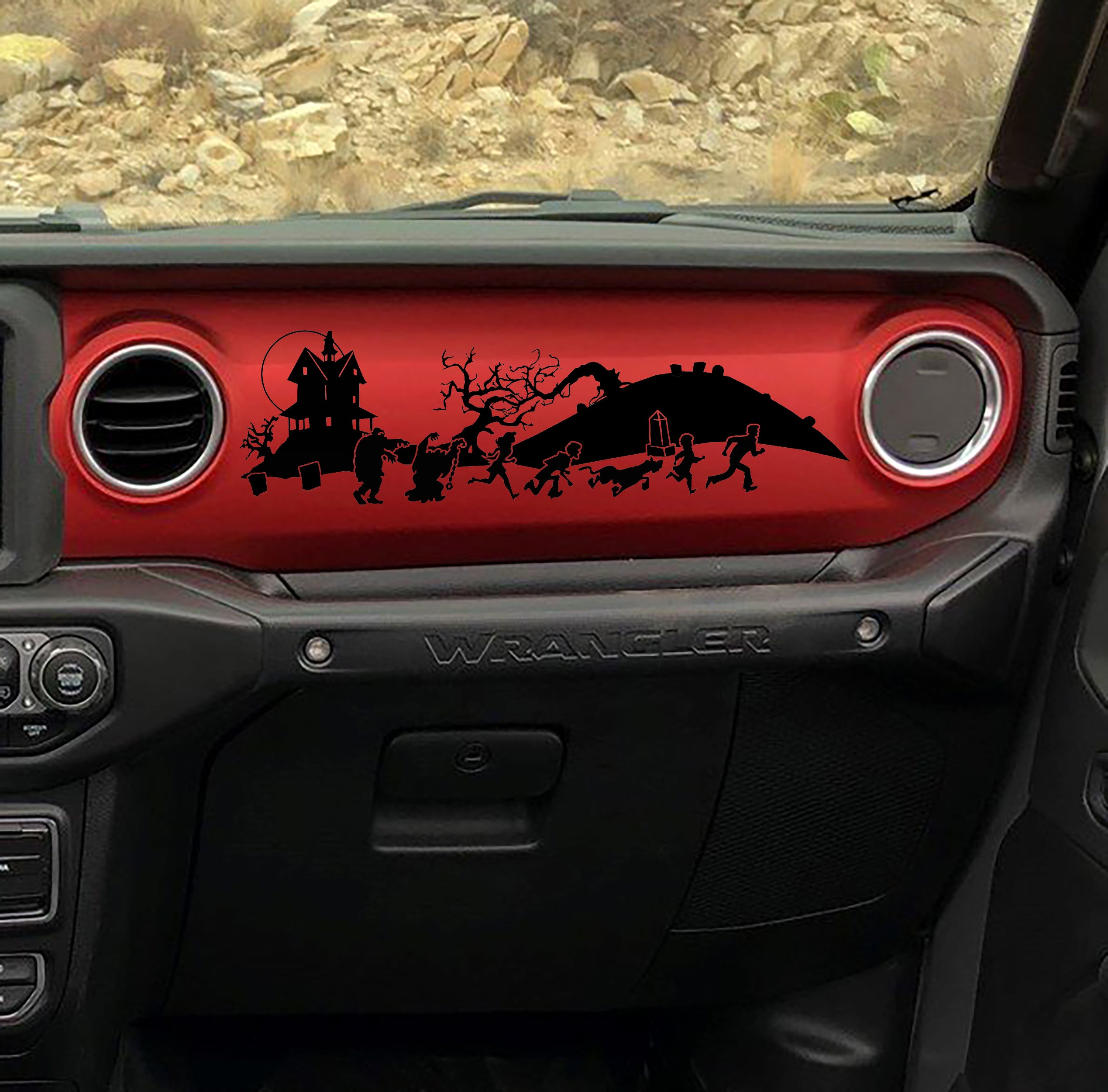Jeep JL/JT Passenger Dashboard Custom Scenery Vinyl Decal