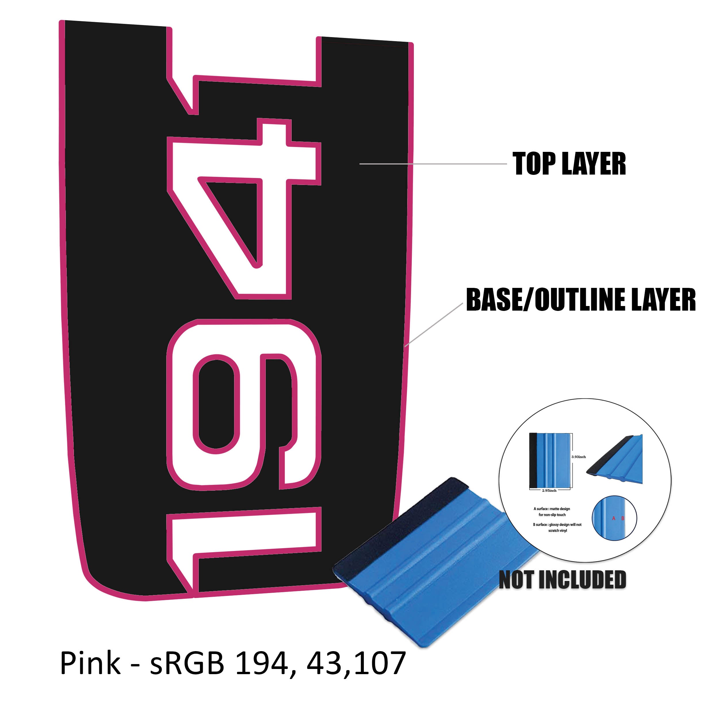 Power Dome 2-Layer 1941 Hood Graphic Decal - Fits Wrangler & Gladiator Rubicon Models