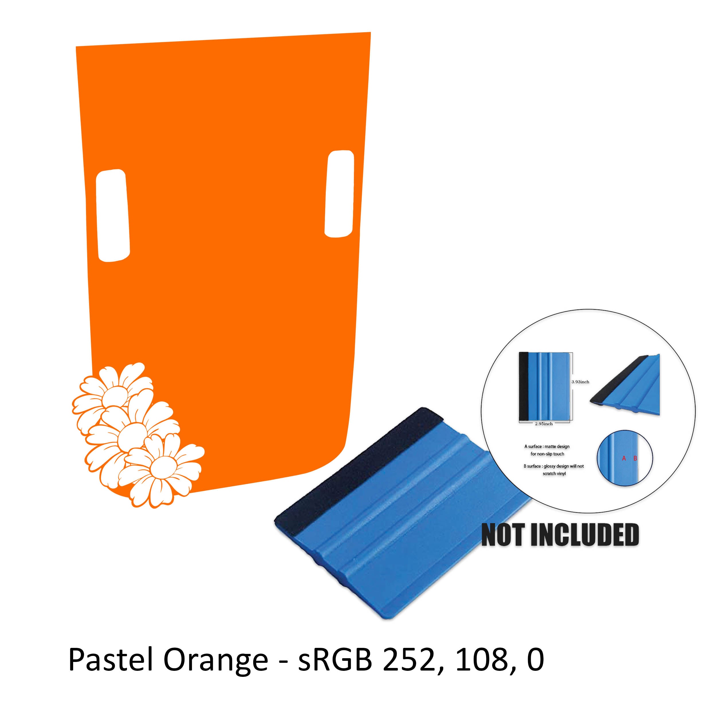 Pastel orange daisy flower dome hood decal on silver Jeep Wrangler JL Rubicon Gladiator JT