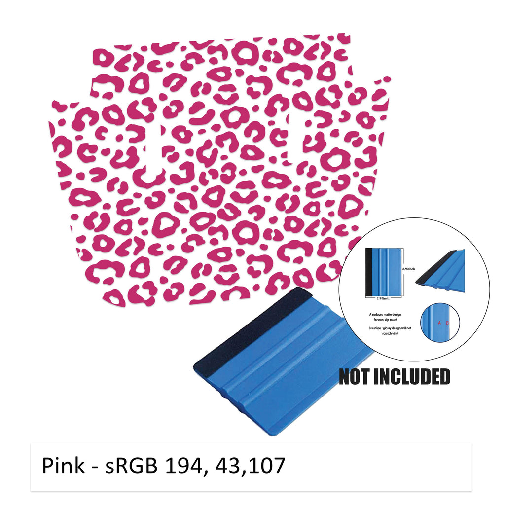 Pink leopard print full hood graphic preview for 2018+ Jeep JL JT Sport Sahara Willys