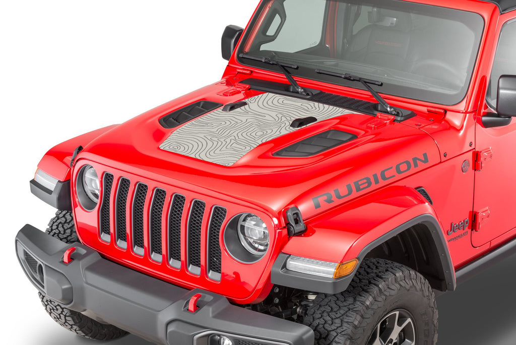 JL/JT Power-Dome Topographic Hood Blackout Layered Decal