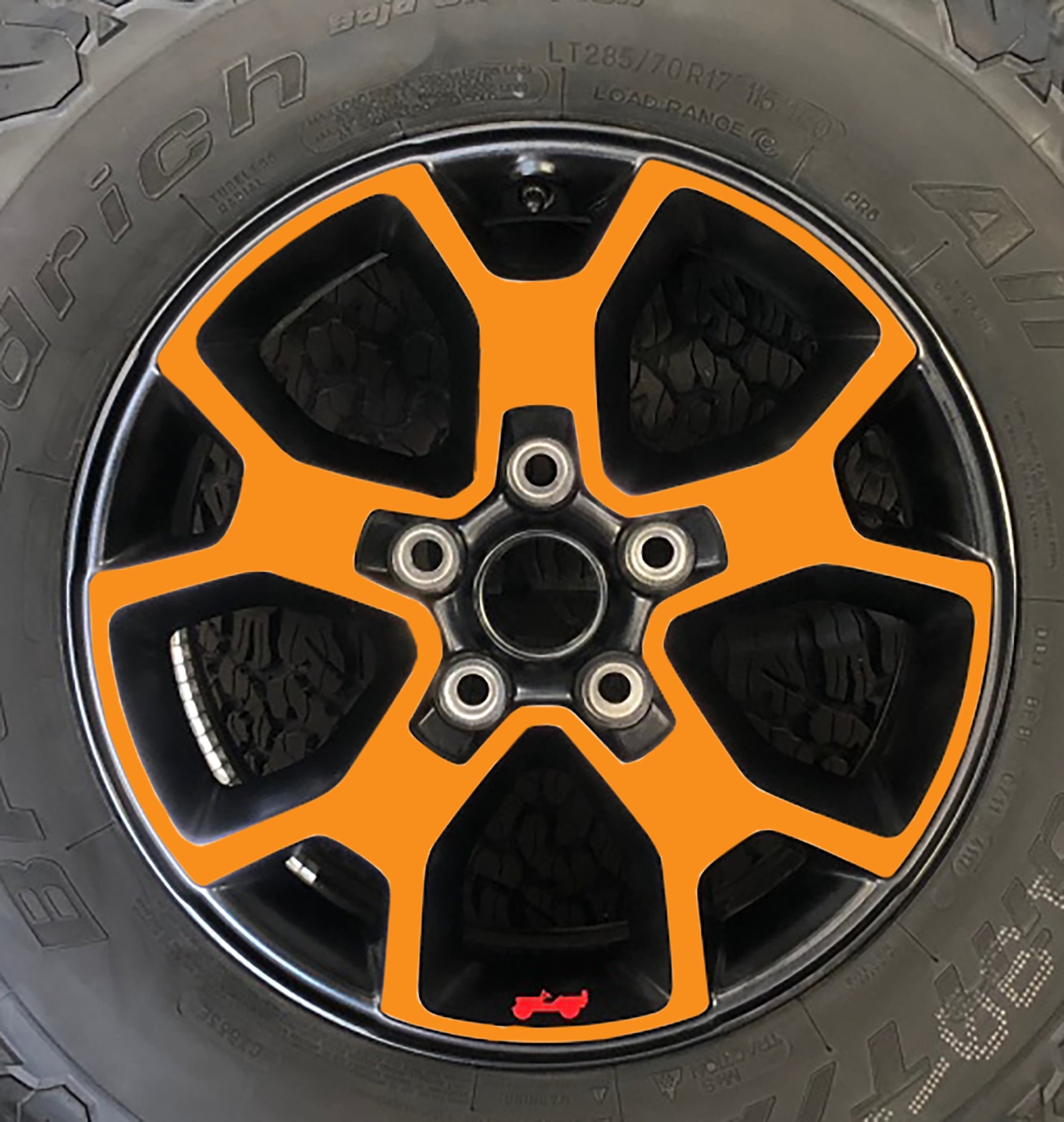 Wheel Vinyl Decal Overlays 17" Inch Rim for Wrangler JL Rubicon