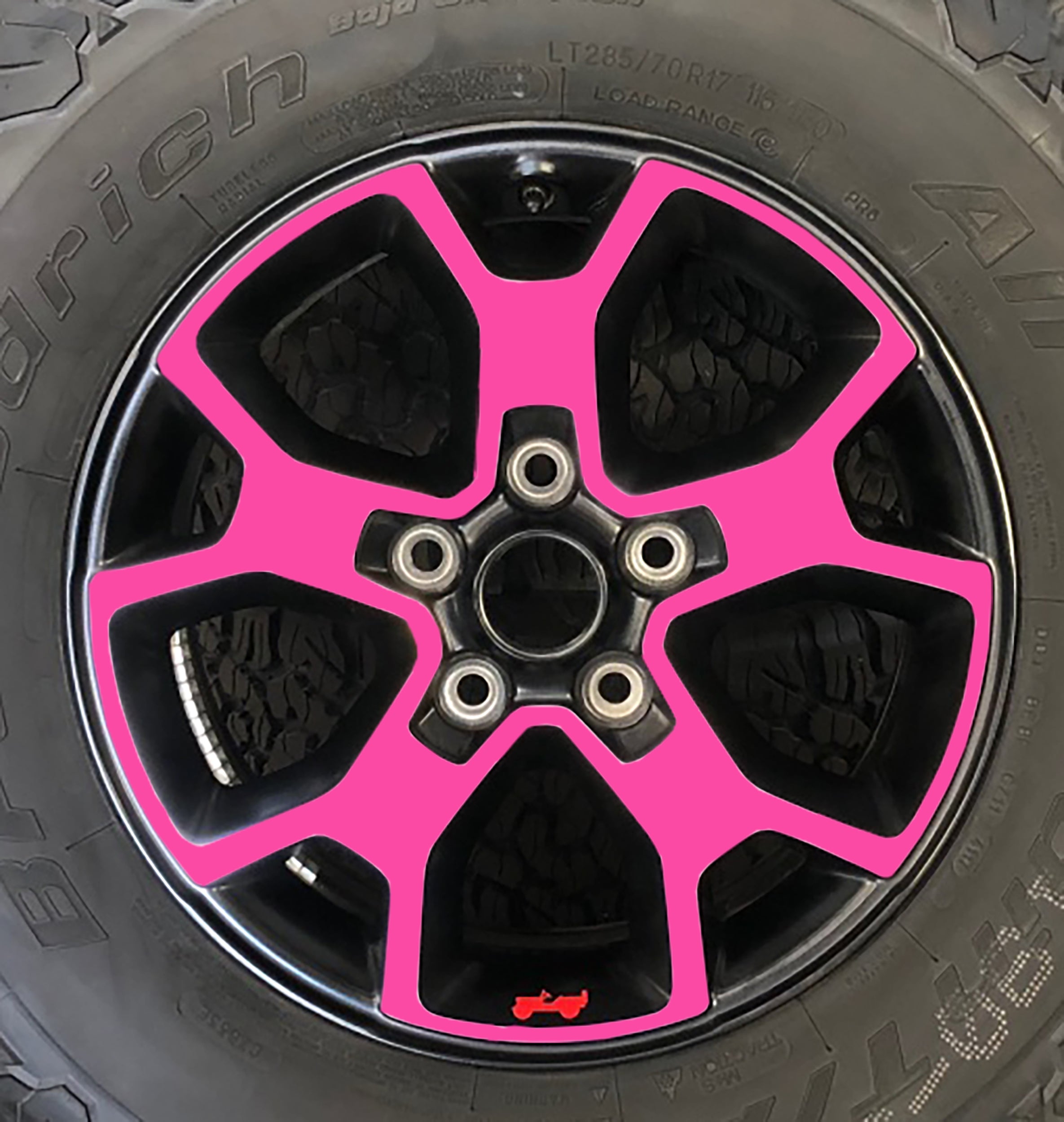 Wheel Vinyl Decal Overlays 17" Inch Rim for Wrangler JL Rubicon