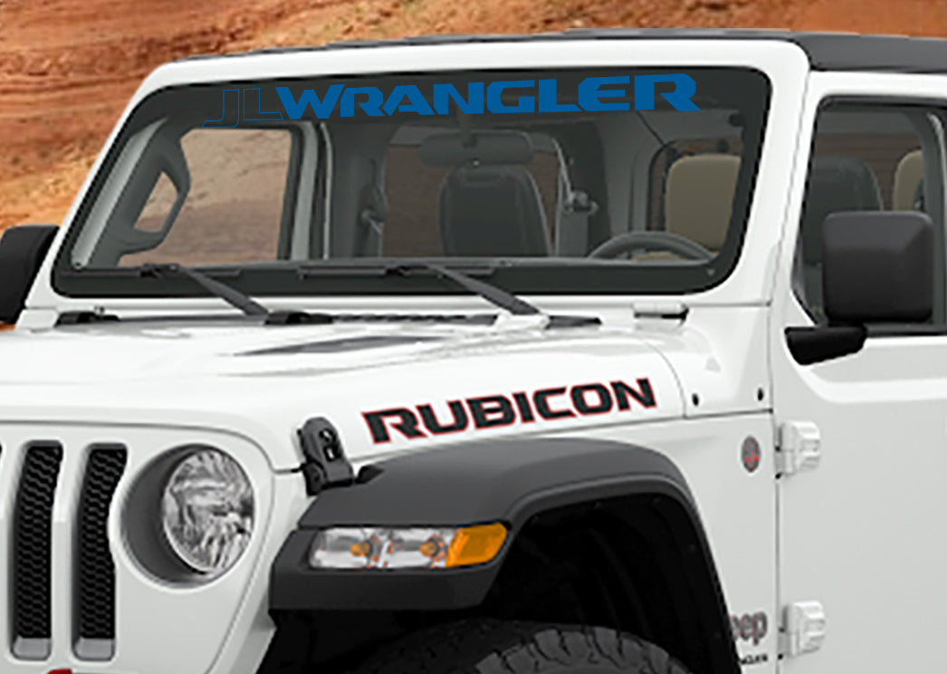 JL/JLU Wrangler Windshield Banner Vinyl Decal