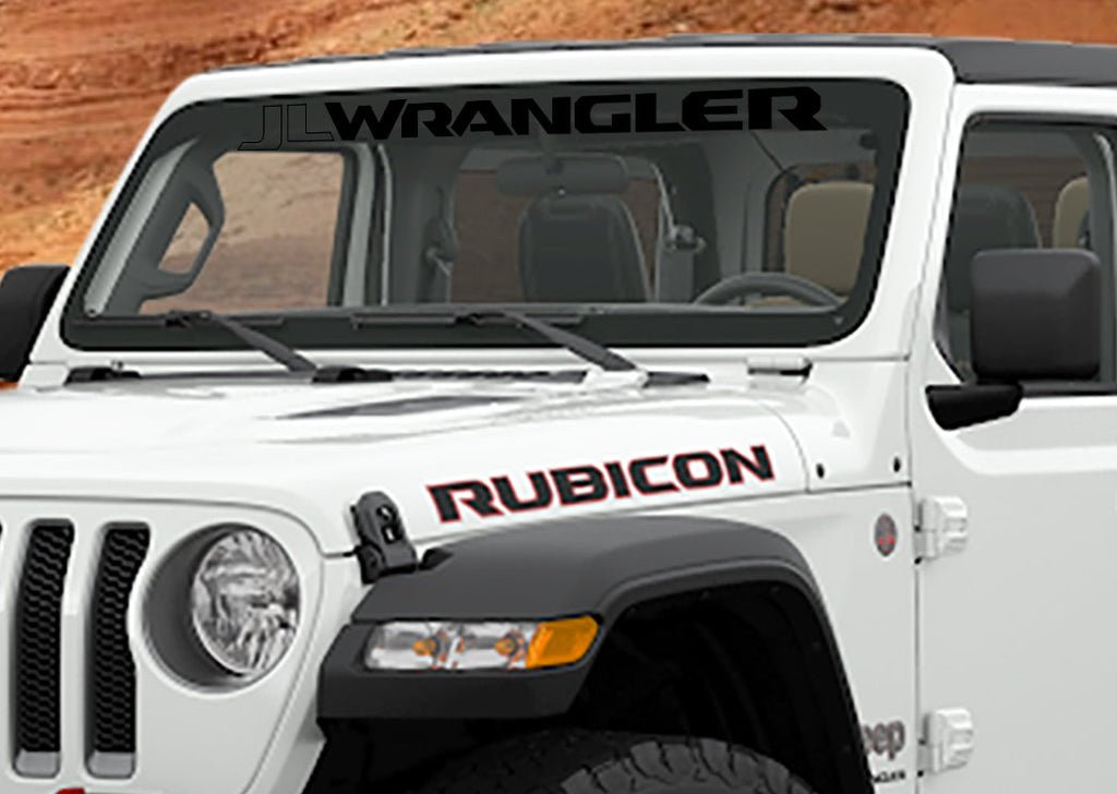 JL/JLU Wrangler Windshield Banner Vinyl Decal