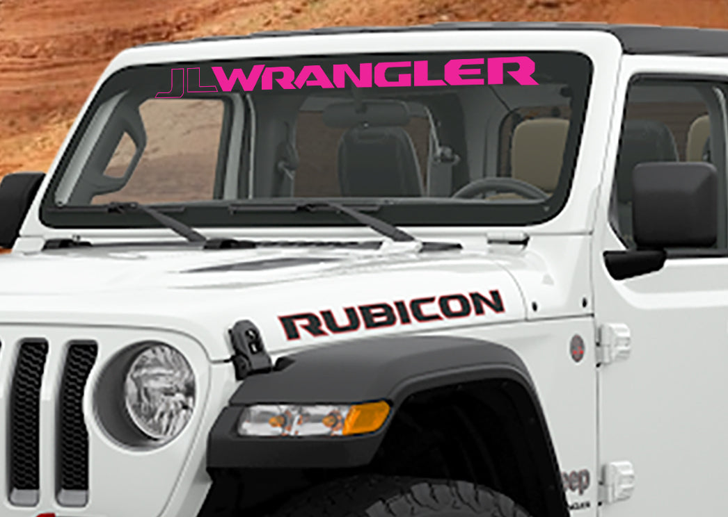 JL/JLU Wrangler Windshield Banner Vinyl Decal