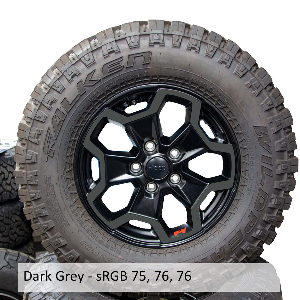 Wheel Vinyl Decal Overlays 17" Inch Rim for Gladiator JT Rubicon