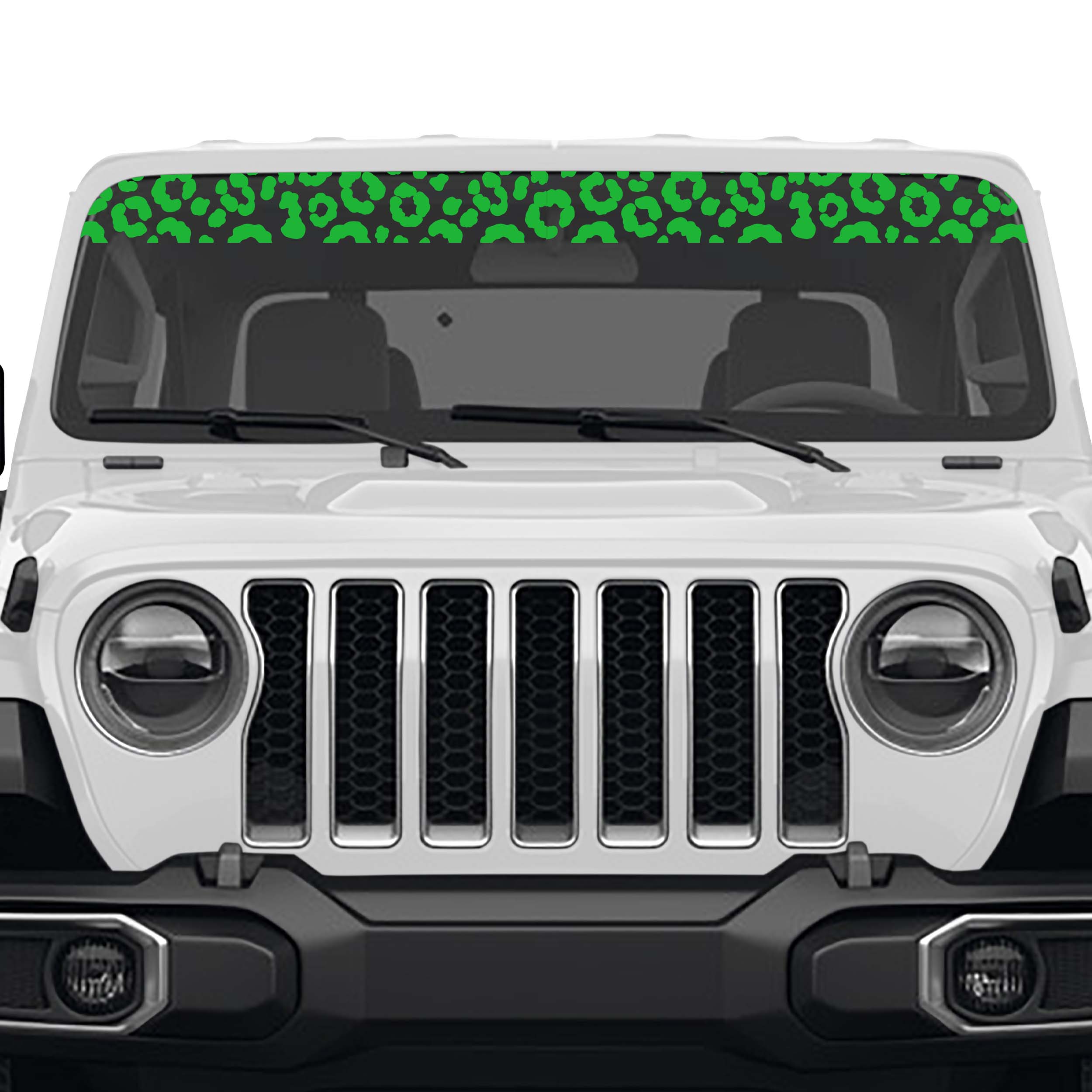 Leopard Print Sun Visor Vinyl Decal | Jeep Decal Store