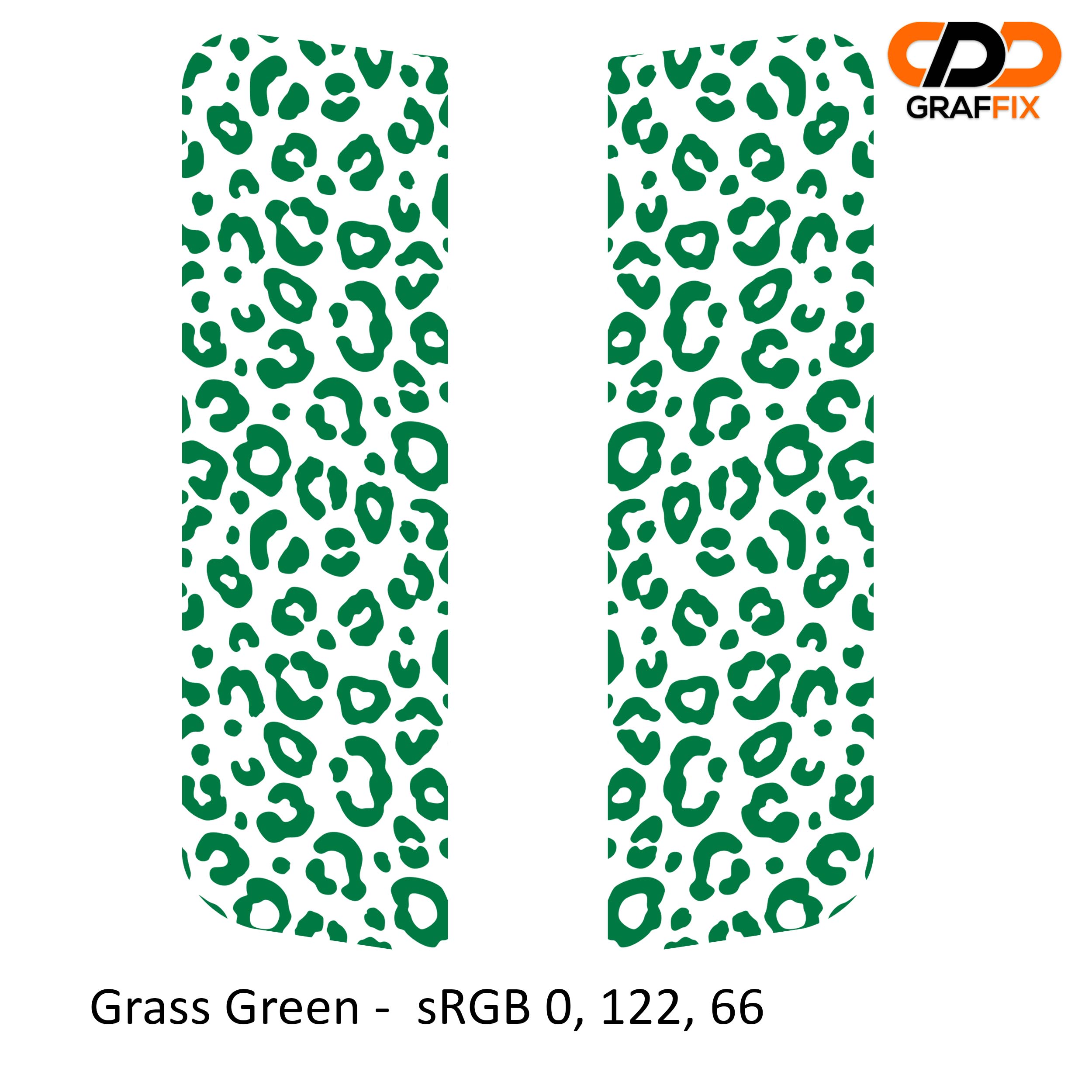 Grass green leopard print side window decal set for Jeep Wrangler JKU 2007 to 2018 four-door