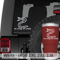 No Step On Snek Vinyl Decal