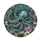 Deep-Sea Majesty Kraken spare tire cover mounted on a red Bronco rear with detailed kraken tentacles design