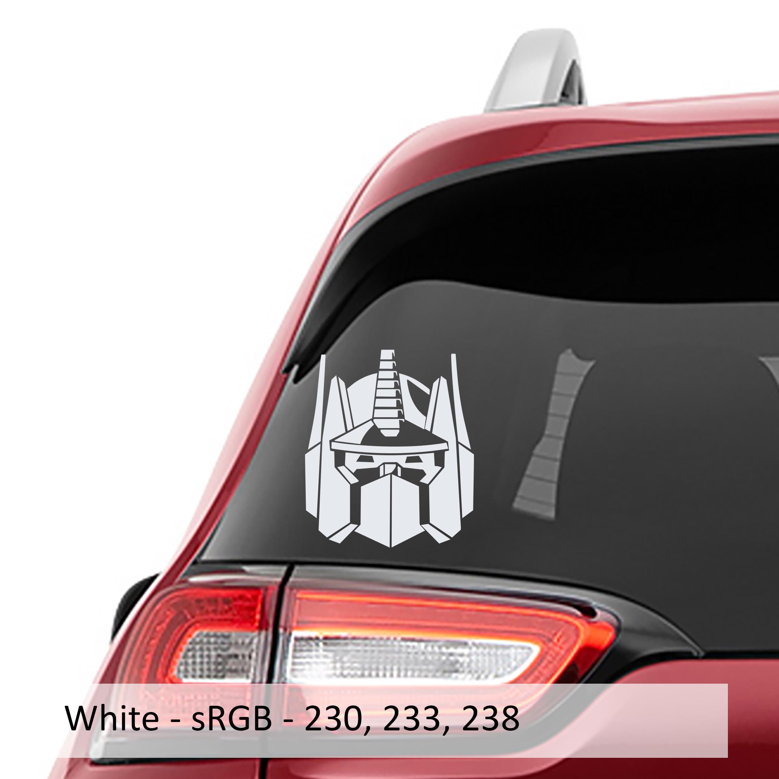 Optimus Big Bot Head Vinyl Decal Sticker