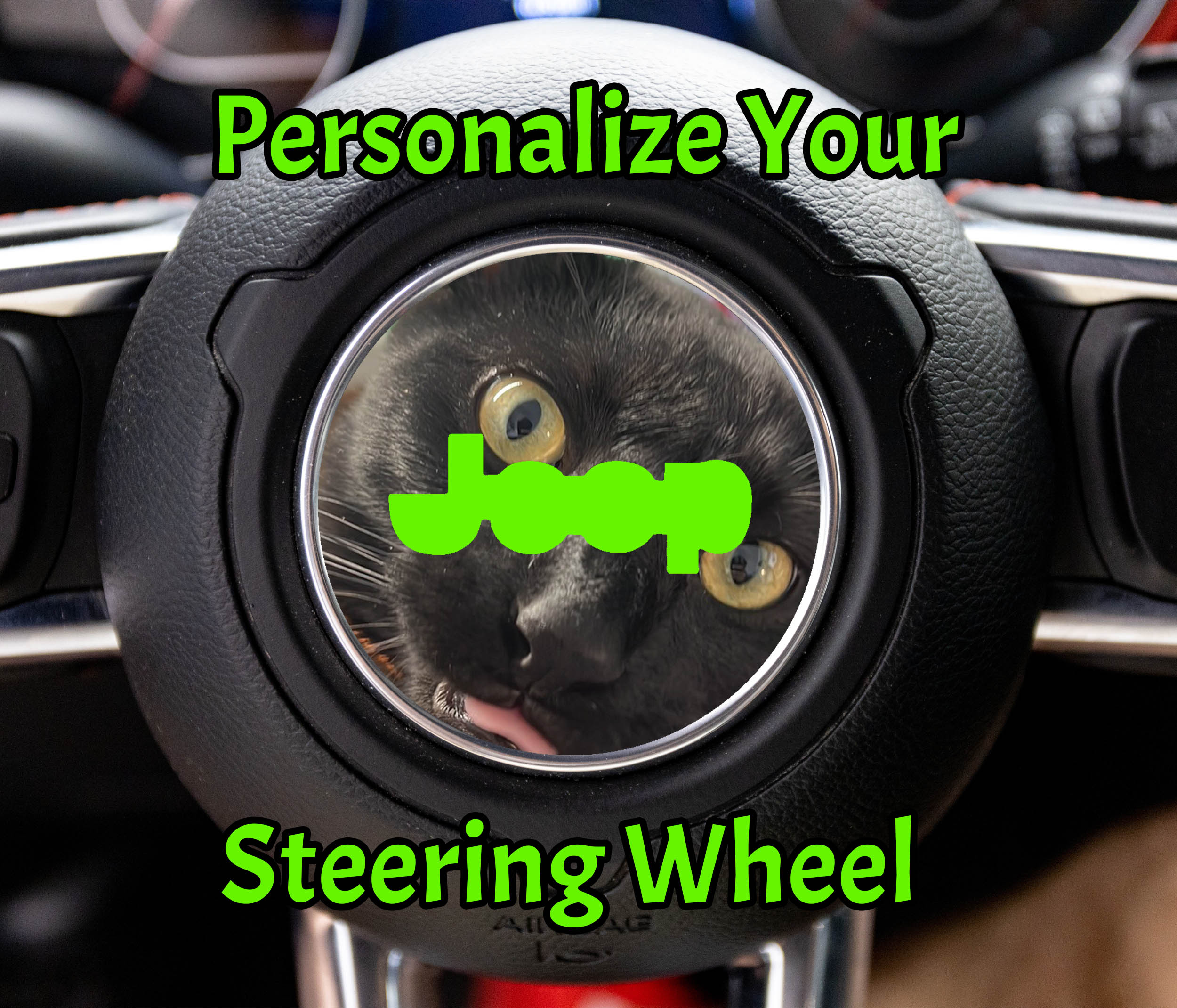 Custom Personalized Designed Steering Wheel Decal Overlays