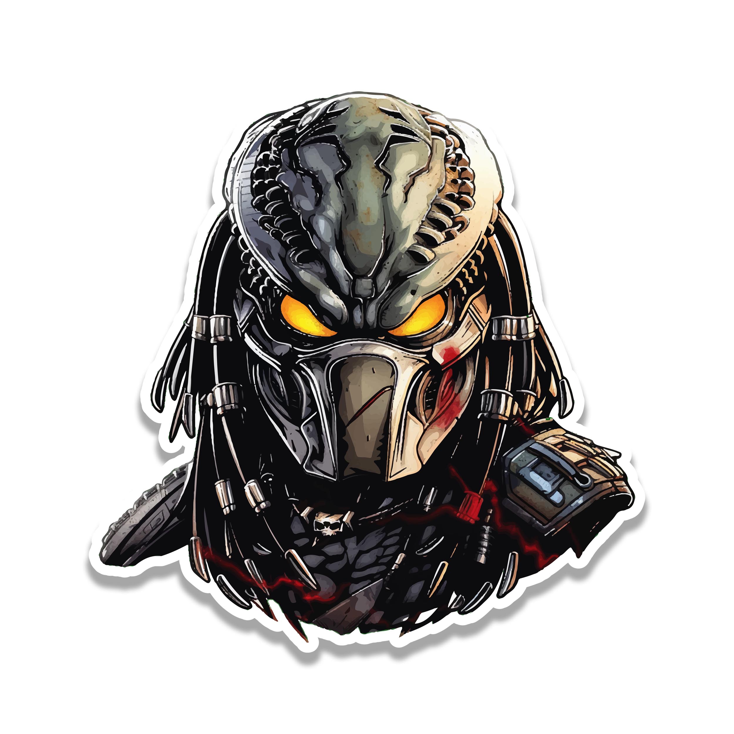 Galactic Predator Hunter Vinyl Sticker