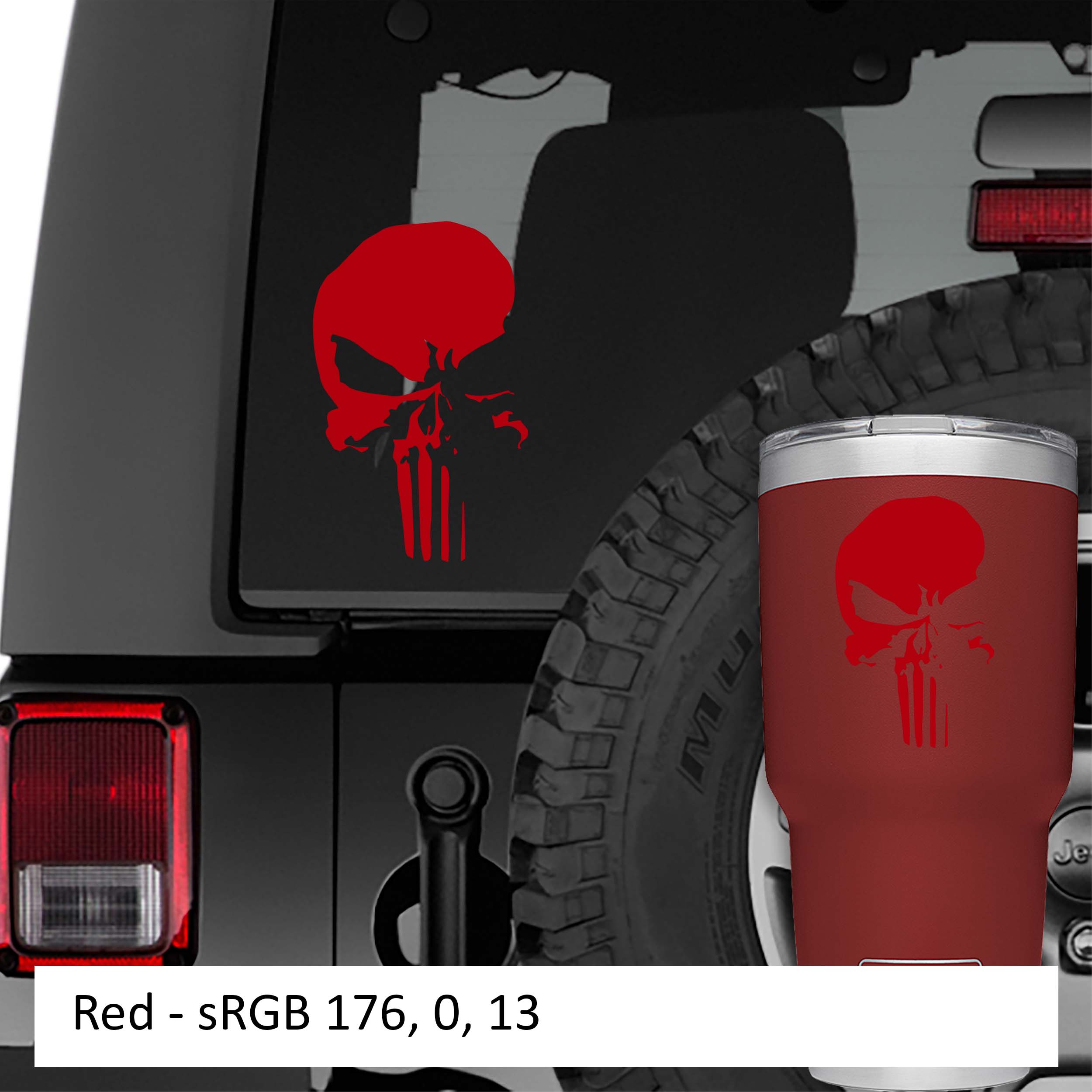 Netflix Punisher Skull Vinyl Decal