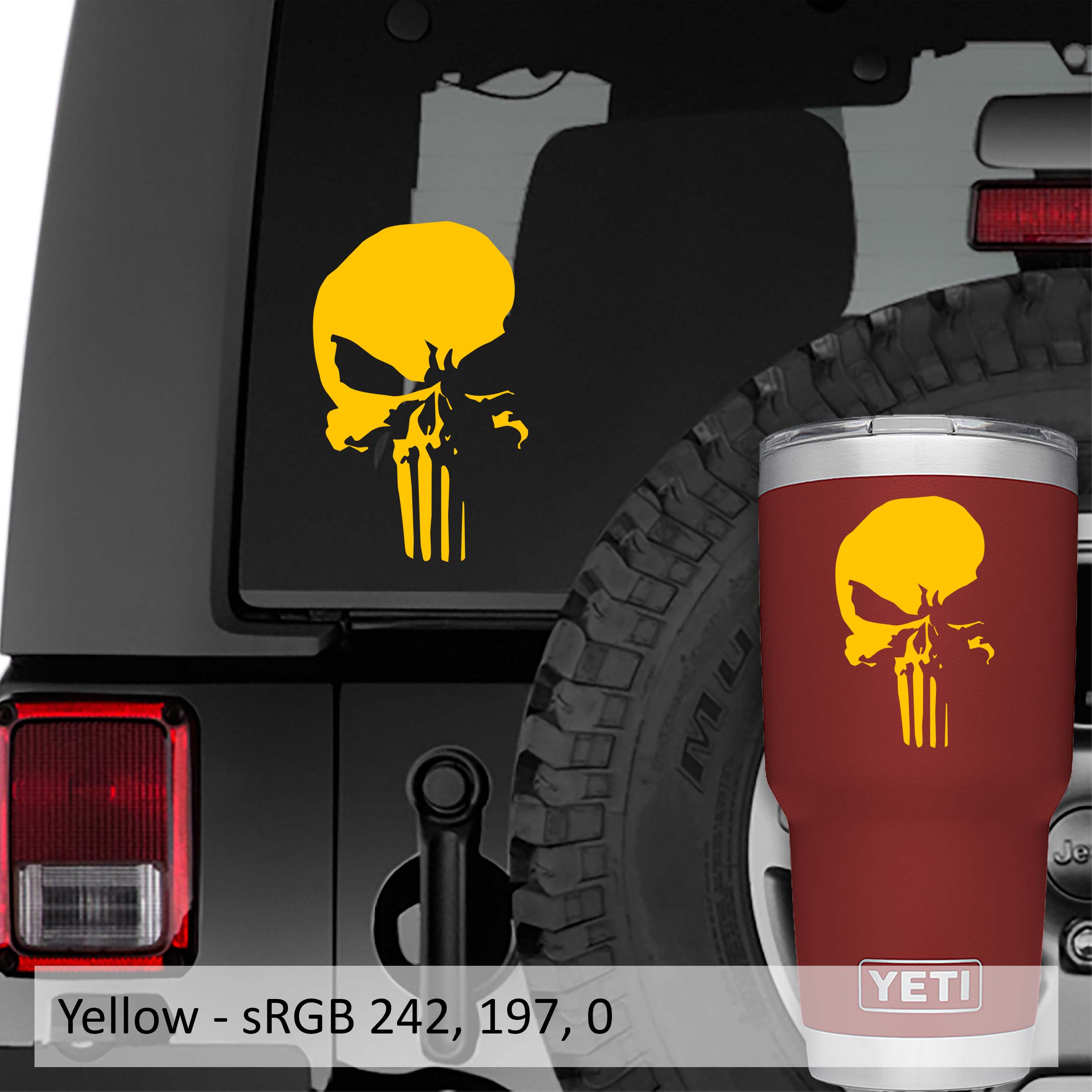 Netflix Punisher Skull Vinyl Decal