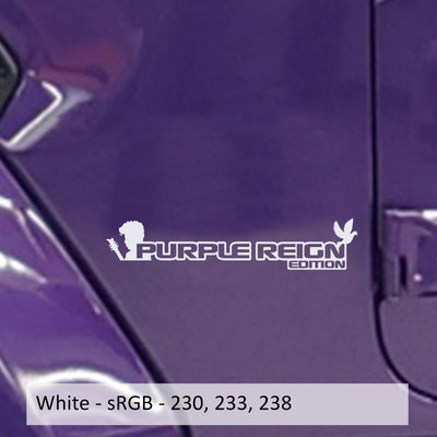 Purple Reign Edition Decal (Pair) - Fender Decals For Wrangler/Gladiator JL/JT