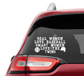 Real Women Love Baseball Smart Women Love the Twins Vinyl Decal