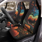Quilted Pumpkin Patch Halloween Seat Covers for Front Bucket Seats – Universal Fit