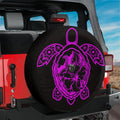 Hibiscus Sea Turtle Spare Tire Cover