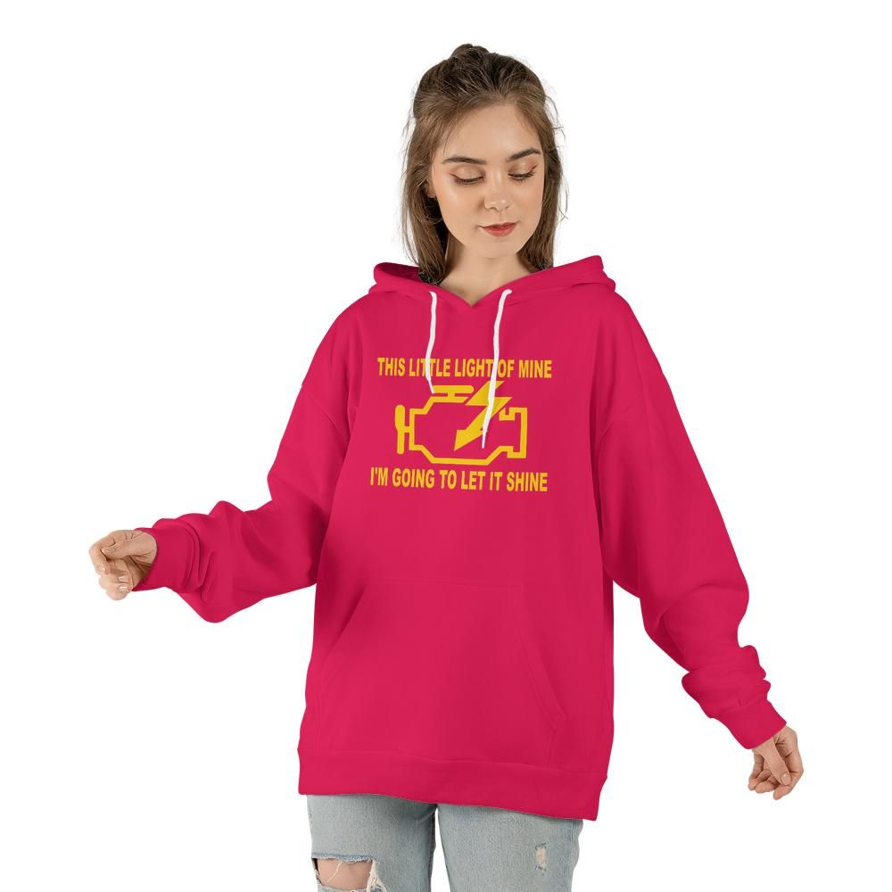Check Engine Meme Hoodie | Funny Car Guy Gift | Gildan 185000 Sweatshirt