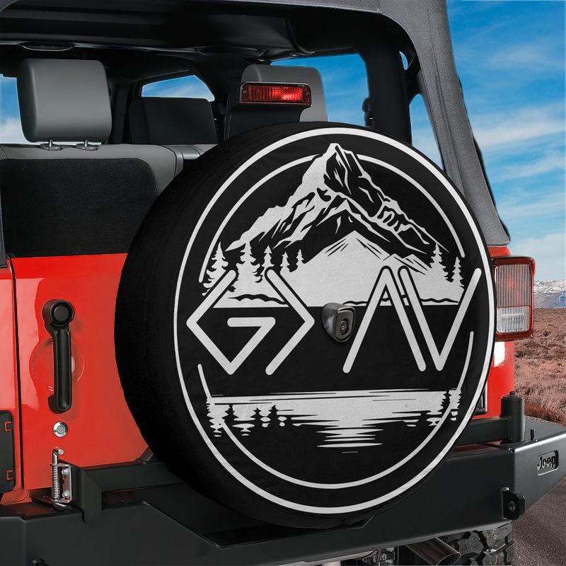 God is Greater than Highs and Lows Spare Tire Cover