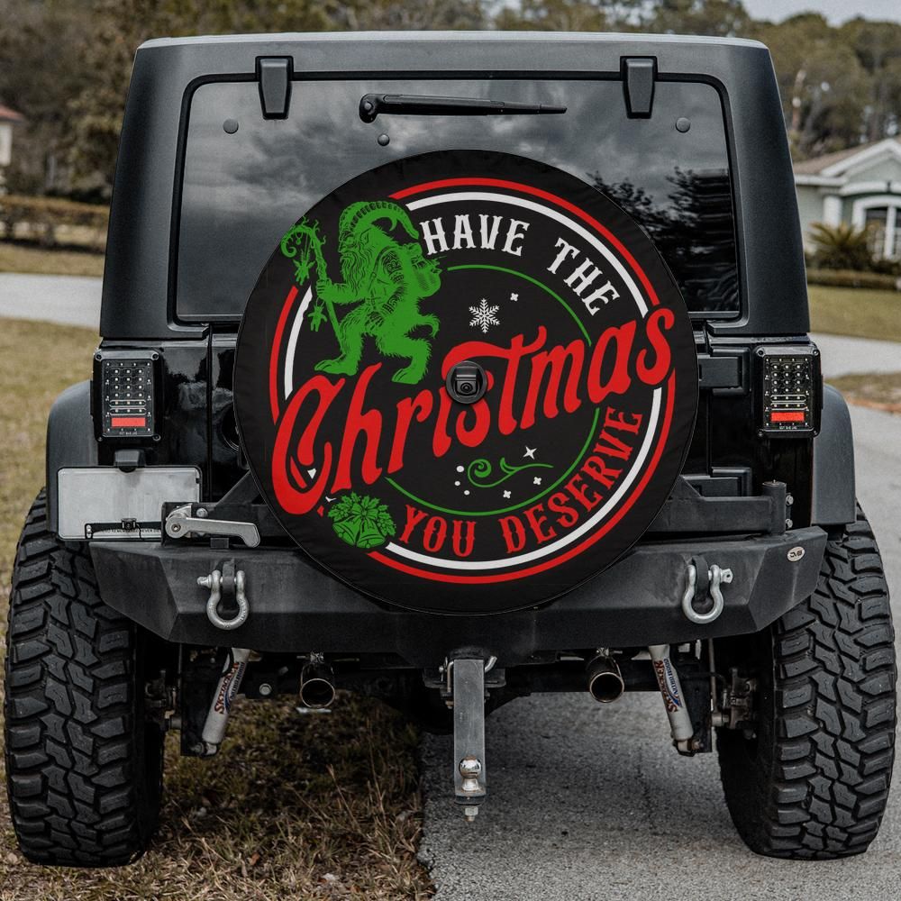 Krampus Have the Christmas You Deserve Spare Tire Cover