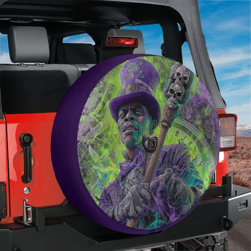 Vodou Spirit Baron Samedi Spare Tire Cover